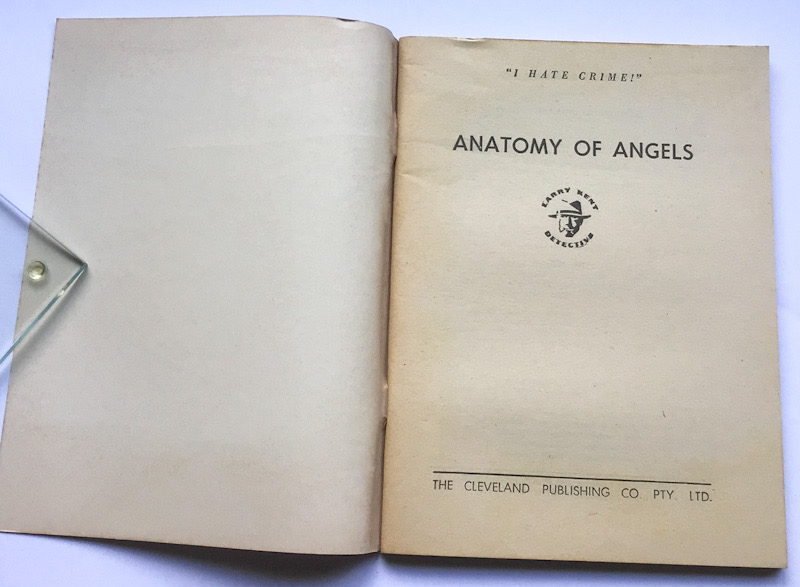 Larry Kent Anatomy of Angels Australian Detective paperback book No636